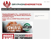 Tablet Screenshot of gryphonenergetics.com